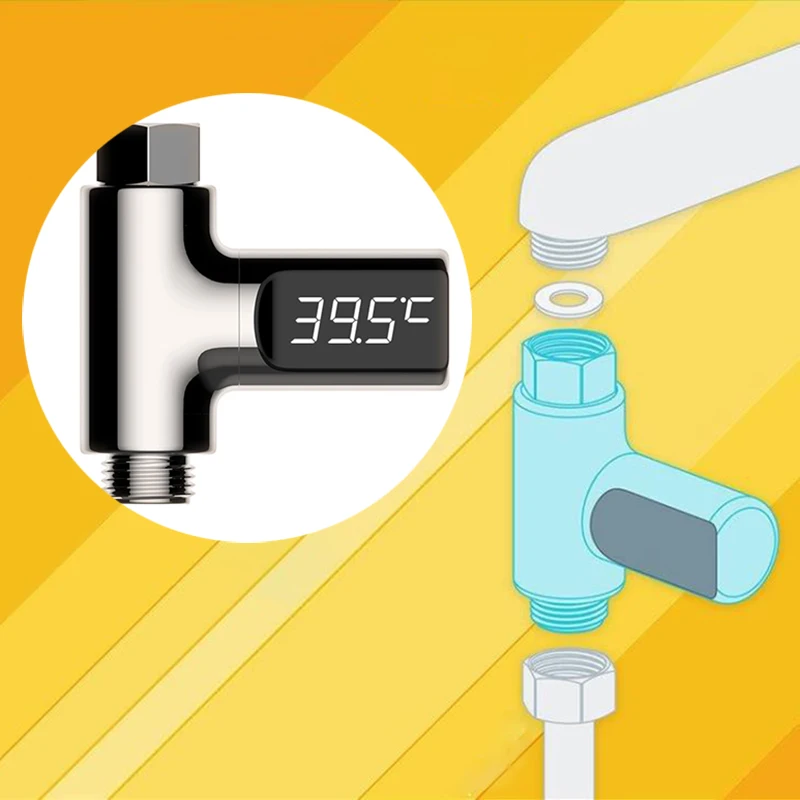 Digital LED Display Water Faucet Cartridges With Thermometer Self-Generating Electricity Water Temperature Monitor For Baby Care
Digital LED Display Water Faucet Cartridges With Thermometer Self-Generating Electricity Water Temperature Monitor For Baby Care
