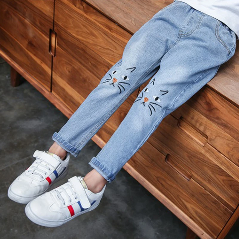 2019 Spring New Girls Denim Long Pants Autumn Children's Clothing Kids Trousers Casual Pants Baby Girl Jeans For Teenager
2019 Spring New Girls Denim Long Pants Autumn Children's Clothing Kids Trousers Casual Pants Baby Girl Jeans For Teenager