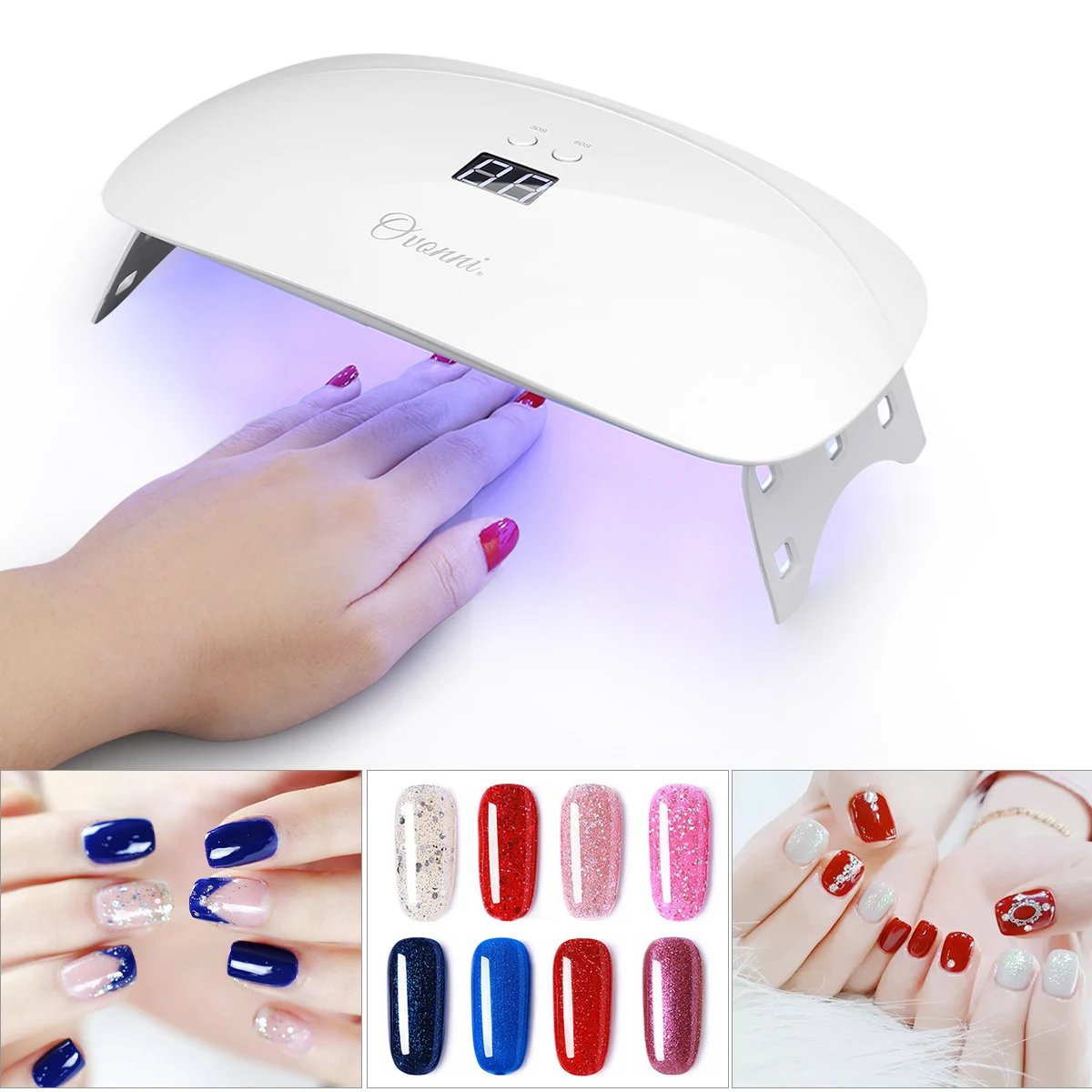 Ovonni DIY Nail Art Tool Portable 1SH 24W Nail Lamp Sunlight LED Light Machine Nail Polish Dryer for Nail Machine Curing Connect
Ovonni DIY Nail Art Tool Portable 1SH 24W Nail Lamp Sunlight LED Light Machine Nail Polish Dryer for Nail Machine Curing Connect