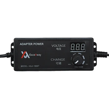 

Excellway 4-24V 2.5A 60W AC/DC Adjustable Power Adapter Supply US Plug Speed Control Volt Display New