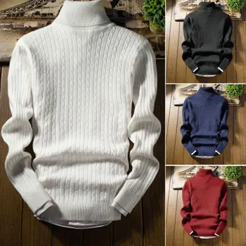 Fashion Men Roll Turtle Neck Warm Sweaters Jumper Solid Long Sleeve Casual Polyester Knitted Winter Top M-3XL
Fashion Men Roll Turtle Neck Warm Sweaters Jumper Solid Long Sleeve Casual Polyester Knitted Winter Top M-3XL