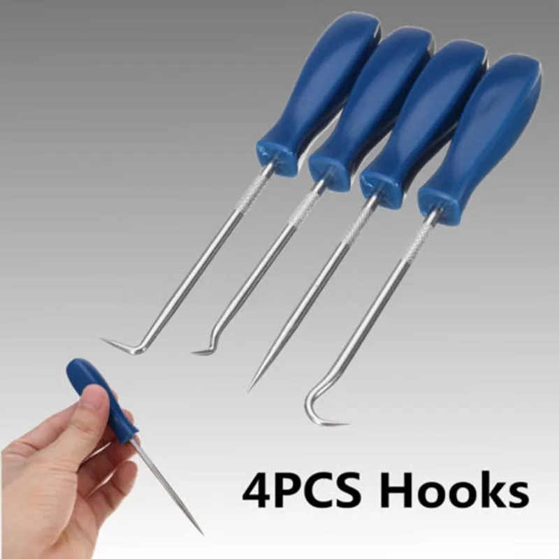 4pcs/set Car Pick & Hook Set O Ring Oil Seal Gasket Puller Remover Craft Hand Tool
4pcs/set Car Pick & Hook Set O Ring Oil Seal Gasket Puller Remover Craft Hand Tool