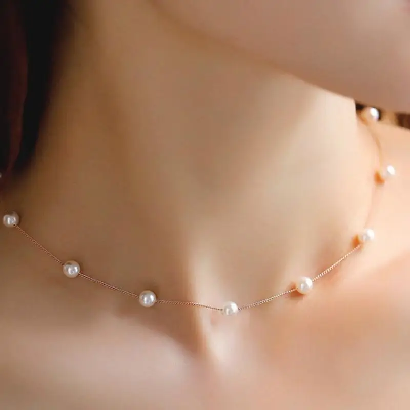 Fashion Charm Chokers Necklaces & Pendant Rose Fashion Simulated Pearl Beads Jewelry Chain Necklace For Women
Fashion Charm Chokers Necklaces & Pendant Rose Fashion Simulated Pearl Beads Jewelry Chain Necklace For Women