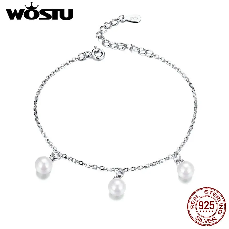 WOSTU 2019 Classic Freshwater Pearls Bracelets 925 Sterling Silver Chain Link For Women Wedding Party Silver 925 Jewelry CQB132
WOSTU 2019 Classic Freshwater Pearls Bracelets 925 Sterling Silver Chain Link For Women Wedding Party Silver 925 Jewelry CQB132