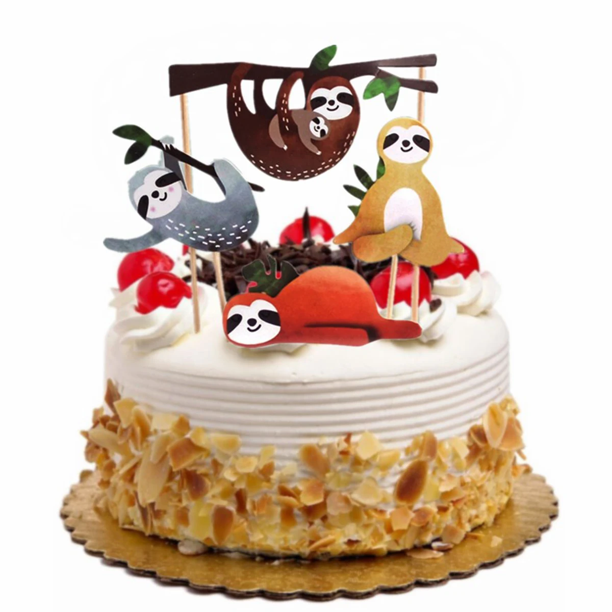 4pcs Sloth Cake Topper Set Creative Cute Decor Cake Insert Card for Birthday Party Festival
4pcs Sloth Cake Topper Set Creative Cute Decor Cake Insert Card for Birthday Party Festival