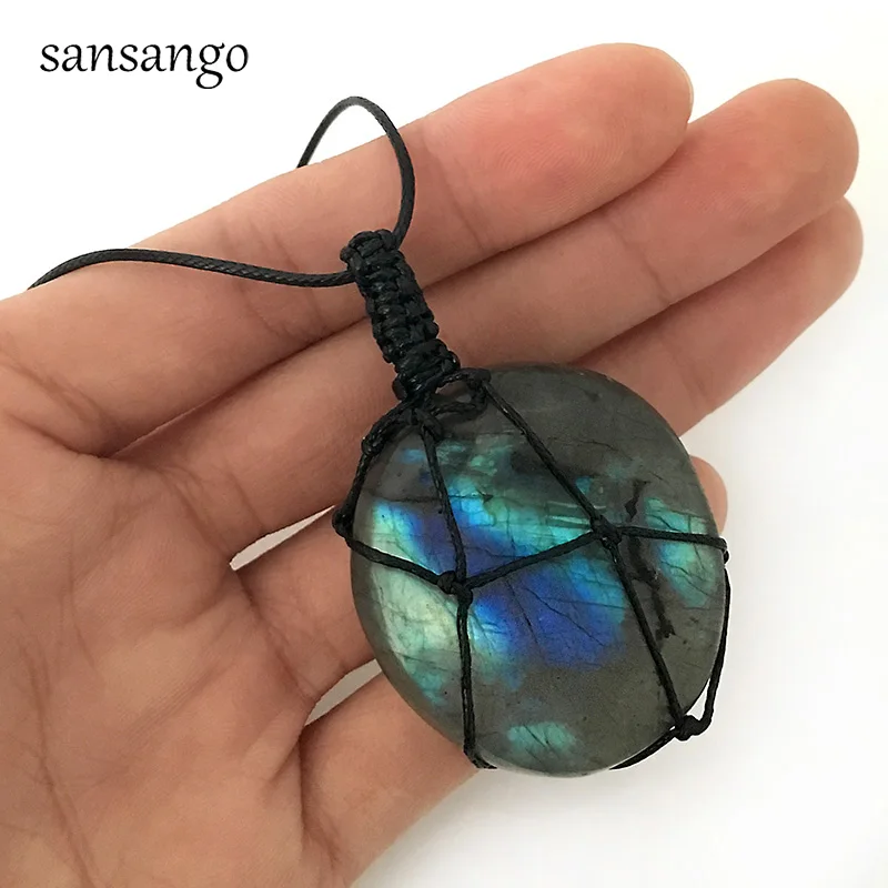 New Dragons Heart Labradorite Necklace Natural Stone Pendant Wrap braid Necklace For Men Women Energy Necklace Jewelry Gifts
New Dragons Heart Labradorite Necklace Natural Stone Pendant Wrap braid Necklace For Men Women Energy Necklace Jewelry Gifts