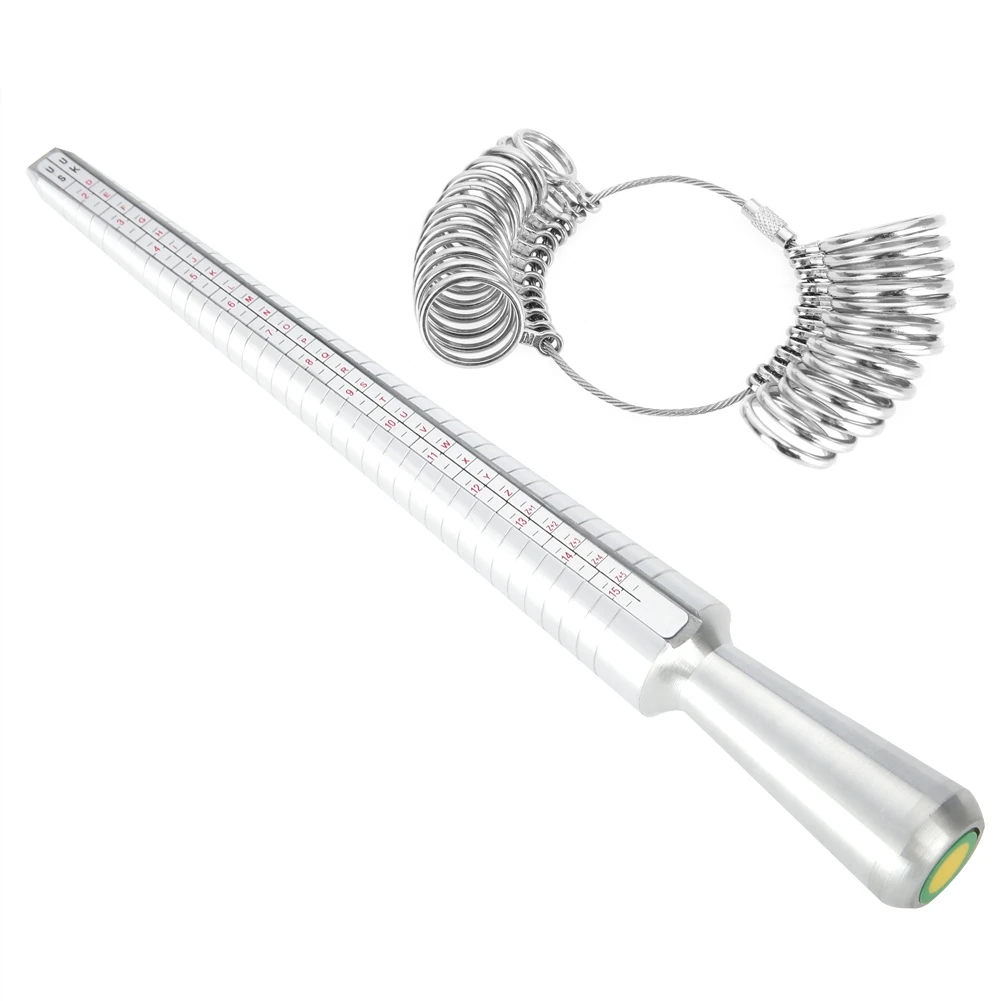 New Standard Finger UK Ring Sizer Gauge / Ring Mandrel Sizing Measuring Stick Jewelry Size Metal Silver Measure Tool Equipments
New Standard Finger UK Ring Sizer Gauge / Ring Mandrel Sizing Measuring Stick Jewelry Size Metal Silver Measure Tool Equipments