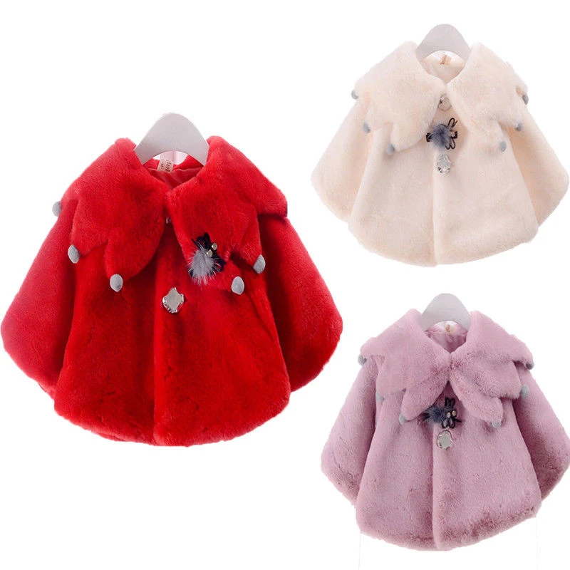 Winter Baby Girl Fleece Cloak Coats Plush Thick Warm Poncho Winter Warm Colorful Jacket Cute Girls Long Sleeve Fashion Outwear
Winter Baby Girl Fleece Cloak Coats Plush Thick Warm Poncho Winter Warm Colorful Jacket Cute Girls Long Sleeve Fashion Outwear