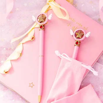 SIXONE 1 Piece Girl Comic Neutral Pen Cardcaptor Sakura ballpoint Pen Star Scepter Girl Pen Office Stationery pens for school
SIXONE 1 Piece Girl Comic Neutral Pen Cardcaptor Sakura ballpoint Pen Star Scepter Girl Pen Office Stationery pens for school