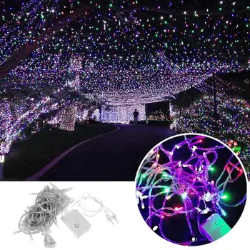 10m/32.8ft 100 LED String Garland Christmas Tree Fairy Light Luce Waterproof Home Garden Party Outdoor Holiday Decoration 
10m/32.8ft 100 LED String Garland Christmas Tree Fairy Light Luce Waterproof Home Garden Party Outdoor Holiday Decoration