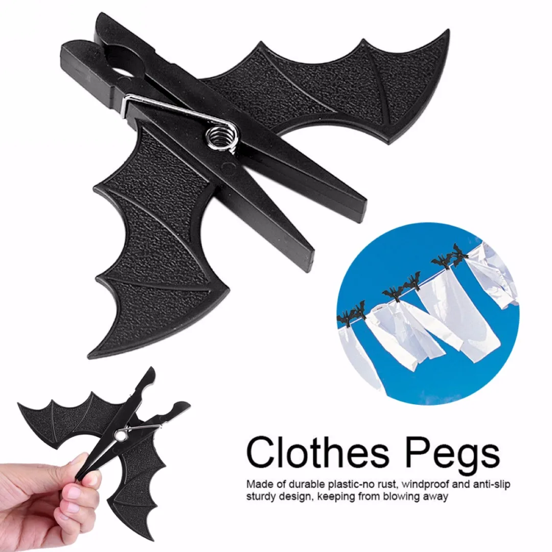 2pcs x Windproof Plastic Bat Clothespin Peg Clip Pin Towel Clothes Blanket Black
2pcs x Windproof Plastic Bat Clothespin Peg Clip Pin Towel Clothes Blanket Black