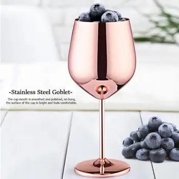 304 Stainless Steel 500ml Red Wine Glass Silver Rose Gold Goblets Juice Drink Champagne Goblet Party Barware Kitchen Tools
304 Stainless Steel 500ml Red Wine Glass Silver Rose Gold Goblets Juice Drink Champagne Goblet Party Barware Kitchen Tools