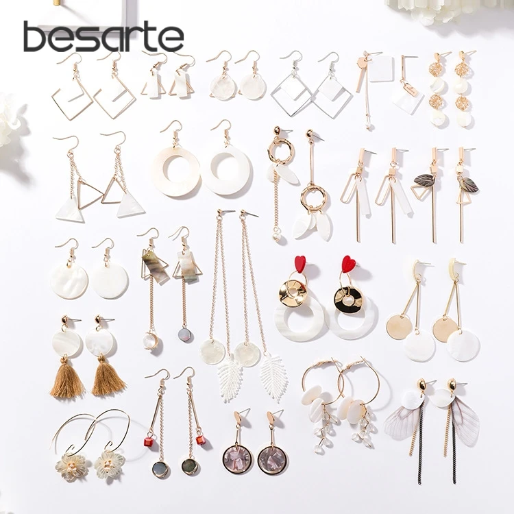 Wholesale Korean Style Shell Petals Drop Earrings Geometric Circular Long Earring Sweet Lovely Stud/Post Earrings Female Gold
Wholesale Korean Style Shell Petals Drop Earrings Geometric Circular Long Earring Sweet Lovely Stud/Post Earrings Female Gold