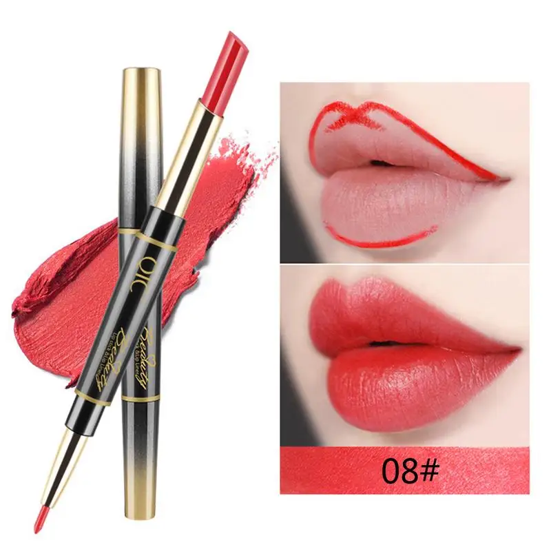Double-headed Automatic Matte Lipstick Lip Liner Pen Lip Pencil Waterproof Long-lasting Moisturizing Lip Gloss Makeup Cosmetics
Double-headed Automatic Matte Lipstick Lip Liner Pen Lip Pencil Waterproof Long-lasting Moisturizing Lip Gloss Makeup Cosmetics