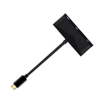 USB C Type C to HDMI VGA 3.5mm Audio Adapter 3 in 1 USB 3.1 USB-C Converter Cable for the New-grade Laptop, Phone and Pad
USB C Type C to HDMI VGA 3.5mm Audio Adapter 3 in 1 USB 3.1 USB-C Converter Cable for the New-grade Laptop, Phone and Pad