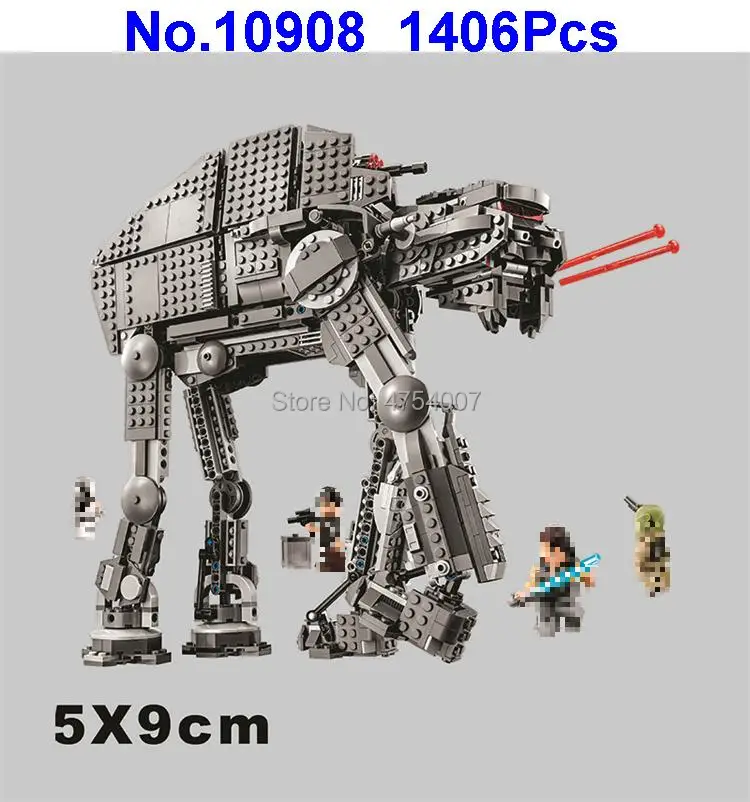 10908 1406pcs First Order Heavy Assault Walker Star Wars Bela Building Blocks Compatible 75189 Toy
10908 1406pcs First Order Heavy Assault Walker Star Wars Bela Building Blocks Compatible 75189 Toy
