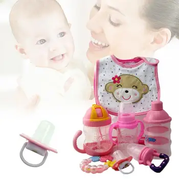 7PCS/Pack Cotton Cartoon Bib Teether Baby Comfort Pacifier Chain Food Supplement Bottle Set Easy To Carry Out
7PCS/Pack Cotton Cartoon Bib Teether Baby Comfort Pacifier Chain Food Supplement Bottle Set Easy To Carry Out
