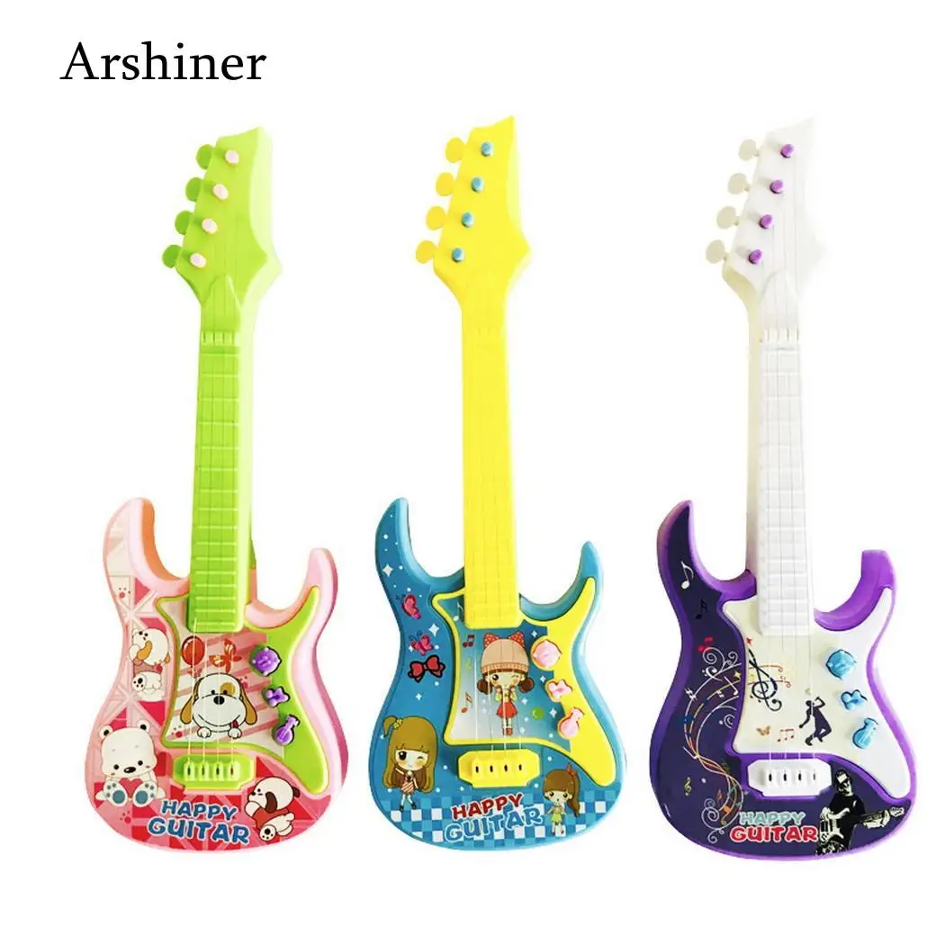 purple toy guitar