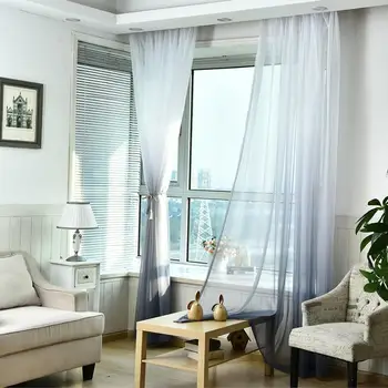 Gradient Window Gauze 100 * 270 CM Modern Living Room Curtains Tulle Sheer Fabrics Rideaux Cortinas #SO
Gradient Window Gauze 100 * 270 CM Modern Living Room Curtains Tulle Sheer Fabrics Rideaux Cortinas #SO