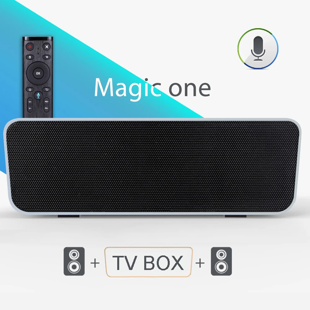 SCISHION Magic one Android 8.1 TV Box RK3328 Quad Core 2GB/16GB 4K Set Top Box Voice Remote +Wireless Bluetooth Speaker
SCISHION Magic one Android 8.1 TV Box RK3328 Quad Core 2GB/16GB 4K Set Top Box Voice Remote +Wireless Bluetooth Speaker