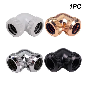 14mm Pipe Connector Water Cooling Hard Tube Fittings Twist 90 Degree Elbow G1/4 Inner Thread Adaptor OD 
14mm Pipe Connector Water Cooling Hard Tube Fittings Twist 90 Degree Elbow G1/4 Inner Thread Adaptor OD