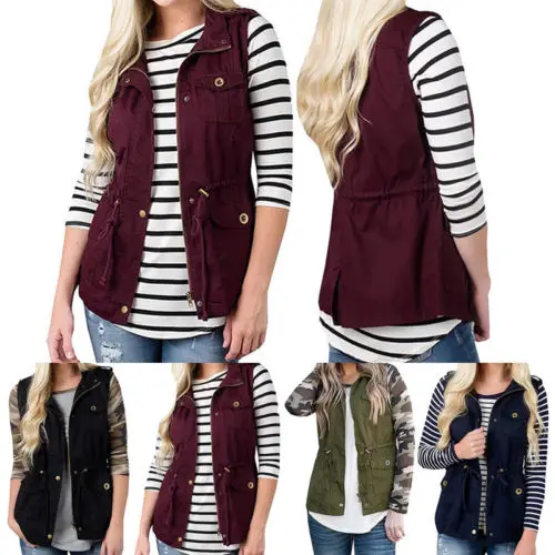 Newly Women Winter Pocket Lace up Solid Color Sleeveless Waistcoat Vest Coat Gilet Tops Bodywarmer Vest
Newly Women Winter Pocket Lace up Solid Color Sleeveless Waistcoat Vest Coat Gilet Tops Bodywarmer Vest