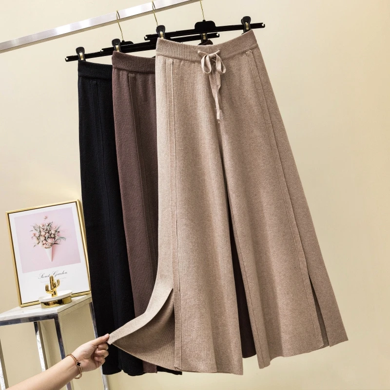 2019 Autumn winter Korean Girl Knitted Wide Leg Pants Female Loose High Waist Casual Pants Trousers Women Pant
2019 Autumn winter Korean Girl Knitted Wide Leg Pants Female Loose High Waist Casual Pants Trousers Women Pant
