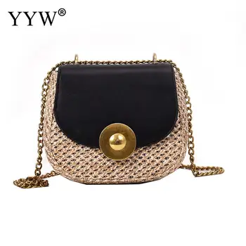 2019 Vintage Woman Straw Pu Flap Bag Ladies Small Shoulder Bags Summer Beach Purse Crossbody Saddle Bag For Women Gold Chain
2019 Vintage Woman Straw Pu Flap Bag Ladies Small Shoulder Bags Summer Beach Purse Crossbody Saddle Bag For Women Gold Chain