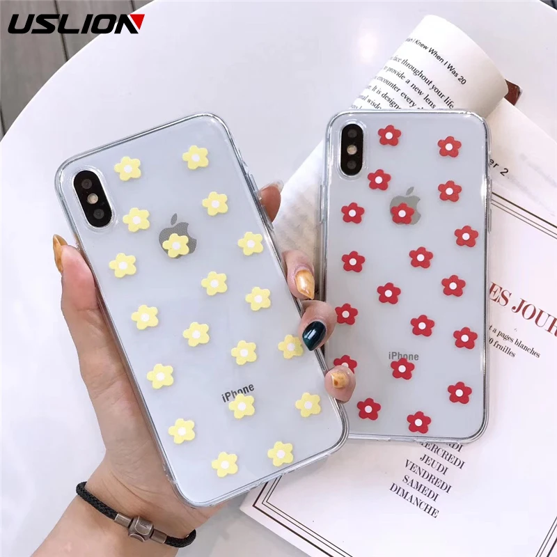 USLION Transparent Phone Case For iPhone 6 6s 7 8 Plus X XR XS Max Cute Clear Phone Cases Cartoon Flower Print Floral Soft TPU
USLION Transparent Phone Case For iPhone 6 6s 7 8 Plus X XR XS Max Cute Clear Phone Cases Cartoon Flower Print Floral Soft TPU