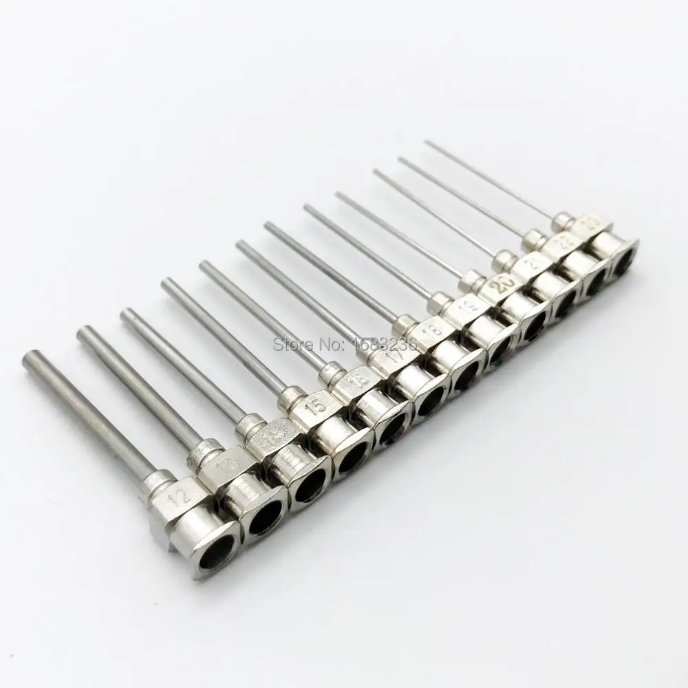 12pcs Blunt Stainless Steel Dispensing Adhesive Glue Syringe Needle include 12 sizes(12-23Ga) Tip Length 1 inch 25mm
12pcs Blunt Stainless Steel Dispensing Adhesive Glue Syringe Needle include 12 sizes(12-23Ga) Tip Length 1 inch 25mm