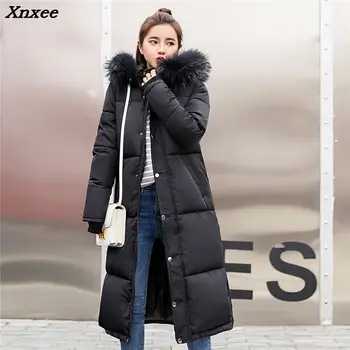 2018 Winter Women Hooded Coat Fur Collar Thicken Warm Long Jacket Female Plus Size Outerwear Parka Ladies Chaqueta Feminino
2018 Winter Women Hooded Coat Fur Collar Thicken Warm Long Jacket Female Plus Size Outerwear Parka Ladies Chaqueta Feminino