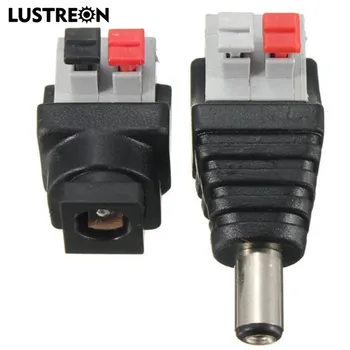 LUSTREON DC Power Male Female 5.5*2.1mm Connector Adapter Plug Cable Pressed for LED Strips 12V
LUSTREON DC Power Male Female 5.5*2.1mm Connector Adapter Plug Cable Pressed for LED Strips 12V