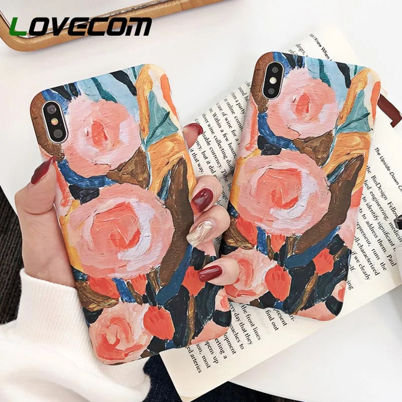 LOVECOM Vintage Oil Painting Flower Phone Cases For iPhone XS Max XR XS 6 6S 7 8 Plus X Soft IMD Phone Back Cover Case Gifts
LOVECOM Vintage Oil Painting Flower Phone Cases For iPhone XS Max XR XS 6 6S 7 8 Plus X Soft IMD Phone Back Cover Case Gifts