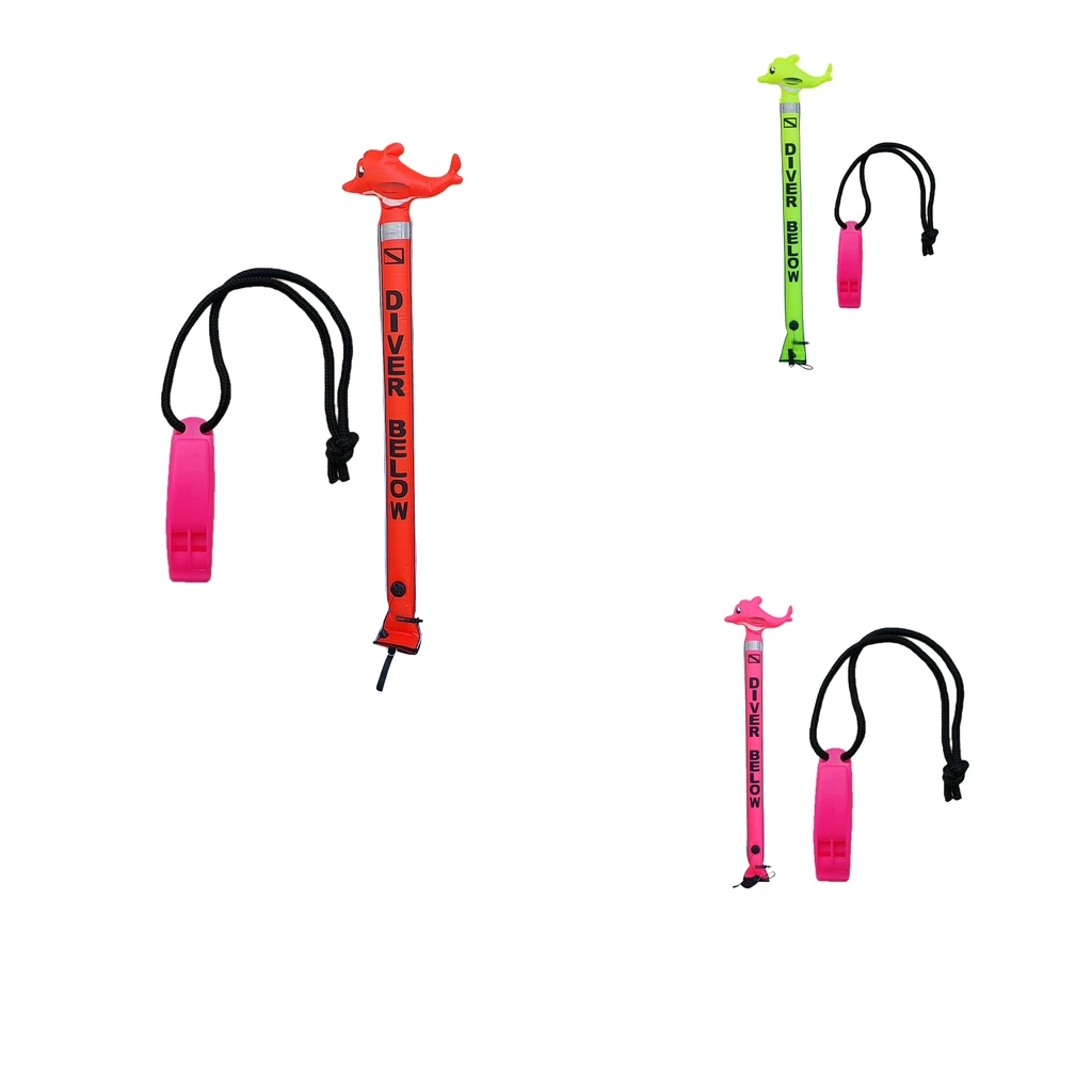 6FT Scuba Dive Inflatable Float Signal (SMB) Surface Marker Buoy Safety Sausage + Outdoor Sports Safety Survival Rescue Whistle
6FT Scuba Dive Inflatable Float Signal (SMB) Surface Marker Buoy Safety Sausage + Outdoor Sports Safety Survival Rescue Whistle