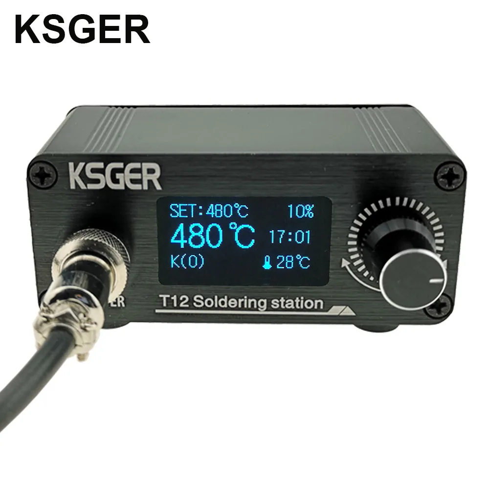 KSGER Mini T12 Soldering Station DIY STM32 OLED V2.01 Controller 907 Handle Aluminum Alloy Case Kits Welding Tools T12 Iron Tips
KSGER Mini T12 Soldering Station DIY STM32 OLED V2.01 Controller 907 Handle Aluminum Alloy Case Kits Welding Tools T12 Iron Tips