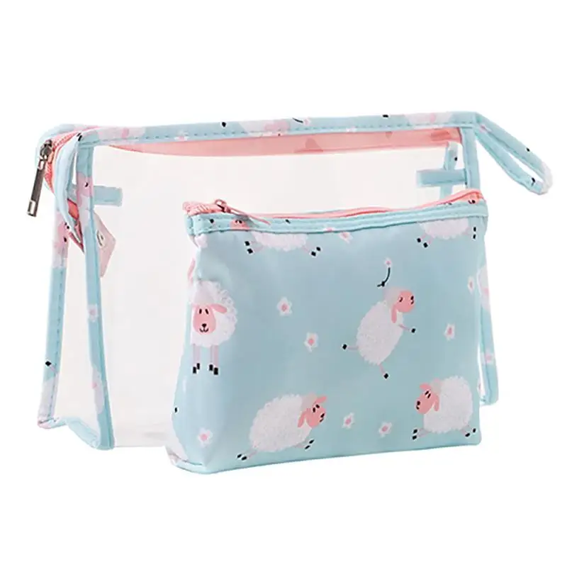 2PCS Cute Cartoon Cosmetic Bag PVC Portable Waterproof And Dustproof Travel Two-Piece Cosmetic Bag Lady Woman Bag
2PCS Cute Cartoon Cosmetic Bag PVC Portable Waterproof And Dustproof Travel Two-Piece Cosmetic Bag Lady Woman Bag