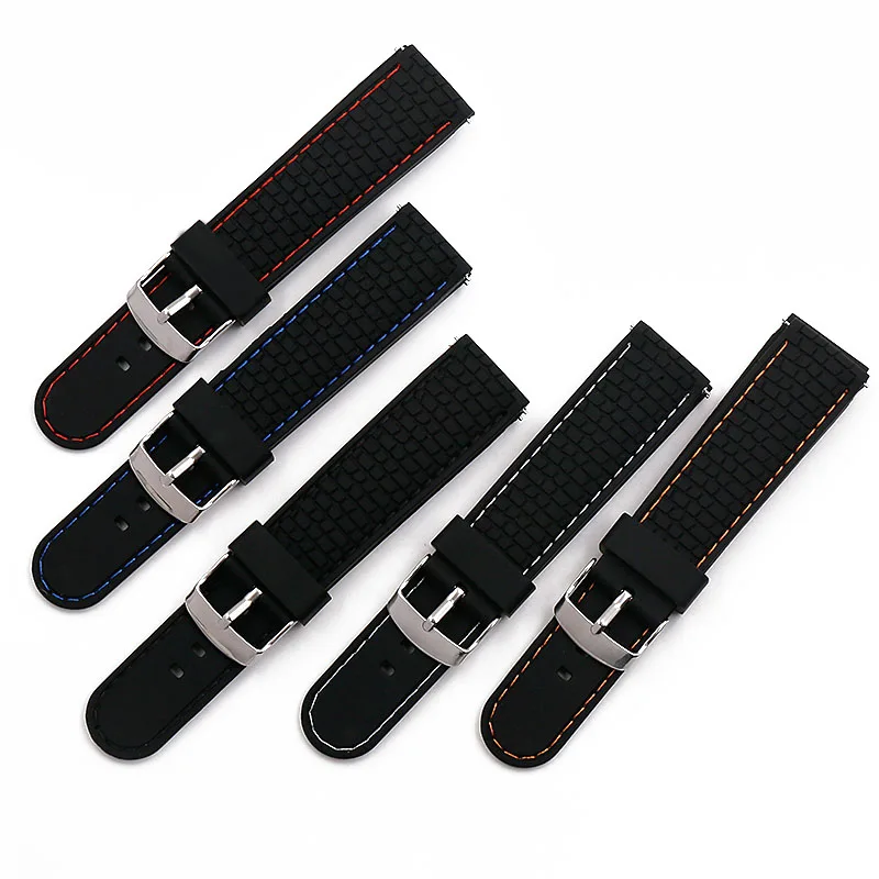 Men's watch with 22mm pin buckle watch accessories outdoor sports waterproof bracelet quick release silicone strap female band
Men's watch with 22mm pin buckle watch accessories outdoor sports waterproof bracelet quick release silicone strap female band