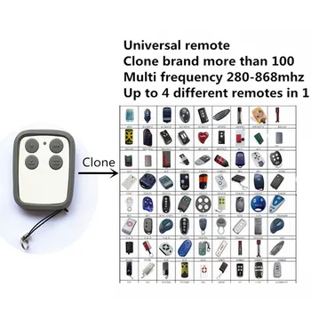280-868MHZ Rolling Code And Fixed Code Multi-frequency remote control duplicator For Garage Door
280-868MHZ Rolling Code And Fixed Code Multi-frequency remote control duplicator For Garage Door