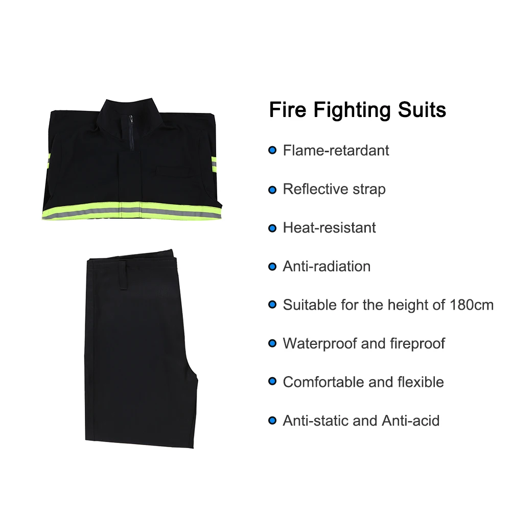 Flame Retardant Clothing Fire Resistant Clothes Fireproof Waterproof Heatproof Fire Fighting Equipment Suitable Height 180cm
Flame Retardant Clothing Fire Resistant Clothes Fireproof Waterproof Heatproof Fire Fighting Equipment Suitable Height 180cm