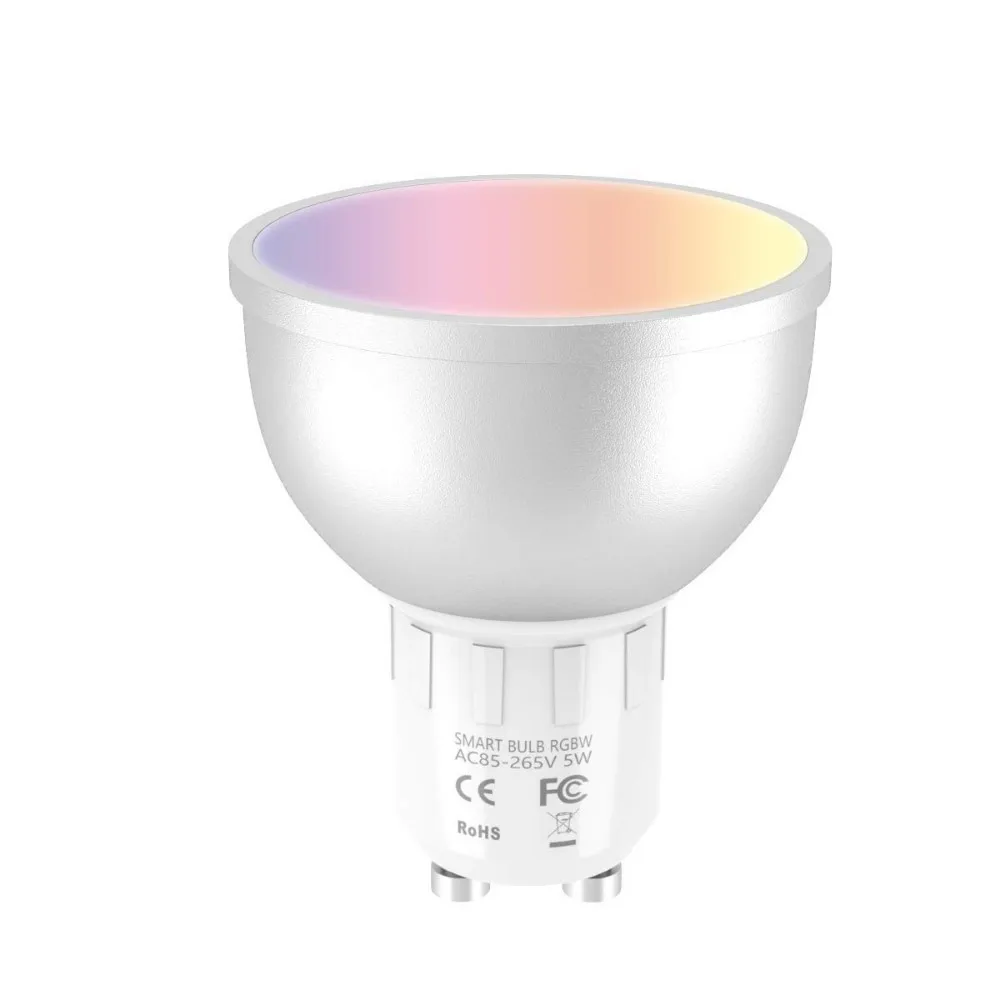 LED WiFi Bulb GU10 Smart Bulbb 5W Dimmable RGB Compatible with Alexa & Google Home Remote Control by Smartphone 50W Equivalent
LED WiFi Bulb GU10 Smart Bulbb 5W Dimmable RGB Compatible with Alexa & Google Home Remote Control by Smartphone 50W Equivalent