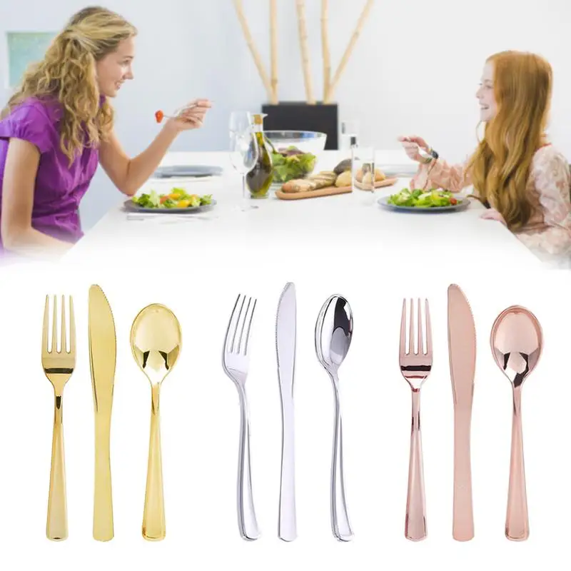 12Pcs Rose Gold Cutlery Set Elegant Dinnerware Tableware Set Forks Knives Spoon Dinner Set Plastic Dinnerware Set 30
12Pcs Rose Gold Cutlery Set Elegant Dinnerware Tableware Set Forks Knives Spoon Dinner Set Plastic Dinnerware Set 30