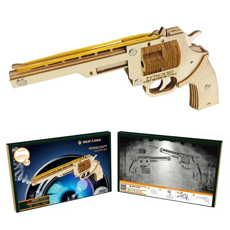 Outdoor Activities Self Assembly Simulation Wooden Revolver Round Rubber Model 3D Model Puzzle Construction Toy Set
Outdoor Activities Self Assembly Simulation Wooden Revolver Round Rubber Model 3D Model Puzzle Construction Toy Set