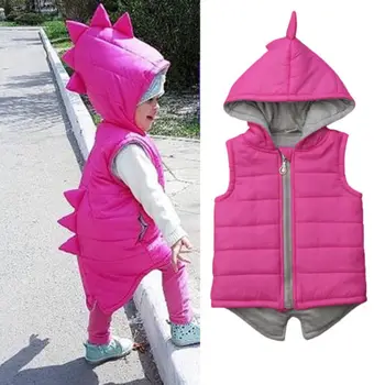 Winter Warm Kids Baby Girl Cotton-padded Dinosaur Hooded Jacket Waistcoat Vest Coat Outwear Clothes 0-5T
Winter Warm Kids Baby Girl Cotton-padded Dinosaur Hooded Jacket Waistcoat Vest Coat Outwear Clothes 0-5T