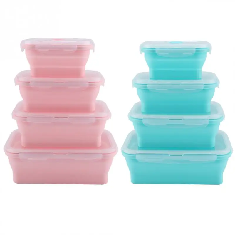 4 Size Portable Silicone Lunch Box Folding Microwave Safe Lunchbox Silicone Collapsible Lunch Box Food Storage Container
4 Size Portable Silicone Lunch Box Folding Microwave Safe Lunchbox Silicone Collapsible Lunch Box Food Storage Container
