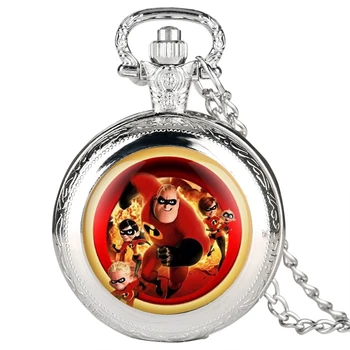The Incredibles 2 Quartz Pocket Watch Mr. Incredible Family Helen Jack Bob Parr Necklace Pendant Jewelry for Children Kids Gifts
The Incredibles 2 Quartz Pocket Watch Mr. Incredible Family Helen Jack Bob Parr Necklace Pendant Jewelry for Children Kids Gifts