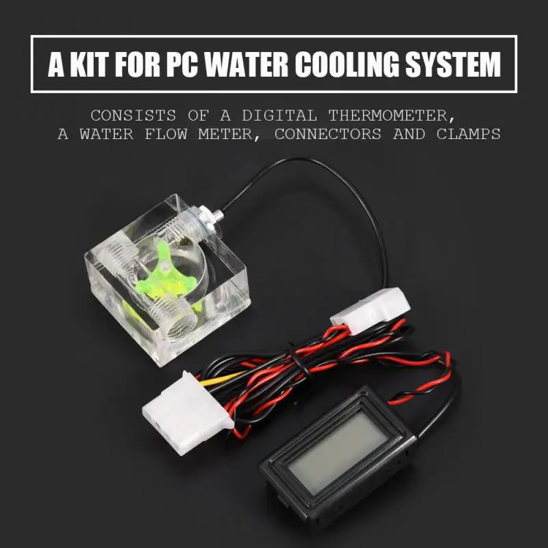 Water Flow Meter PC Computer 3 Way Water Flow Meter Digital Thermometer for Water Cooling System Kit Water Cooling Thermometer
Water Flow Meter PC Computer 3 Way Water Flow Meter Digital Thermometer for Water Cooling System Kit Water Cooling Thermometer