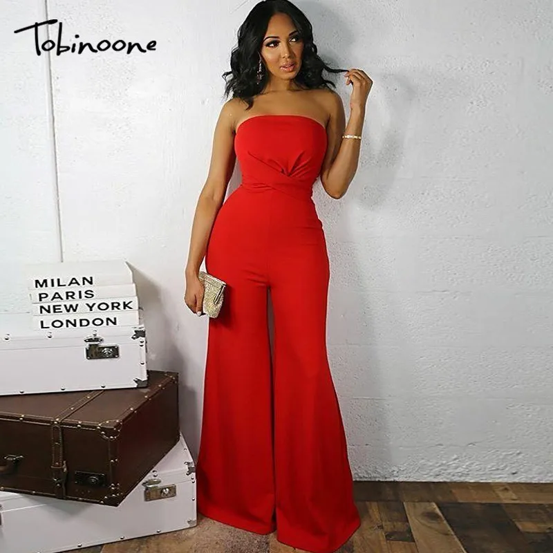 Tobinoone Women Jumpsuits 2019 Fashion Ladies Solid Rompers Party Clubwear Playsuits Wide Leg Off Shoulder Jumpsuit Streetwear
Tobinoone Women Jumpsuits 2019 Fashion Ladies Solid Rompers Party Clubwear Playsuits Wide Leg Off Shoulder Jumpsuit Streetwear