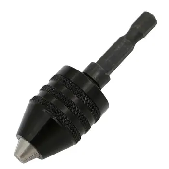 WSFS Hot 1/4 Inch Hex Shank Keyless Drill Chuck Quick Change Adapter Converter 0.3-6.5MM (Black) 
WSFS Hot 1/4 Inch Hex Shank Keyless Drill Chuck Quick Change Adapter Converter 0.3-6.5MM (Black)