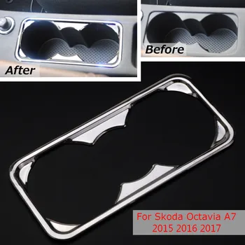 Water Cup Holder Decoration Cover Tirm For VW for Skoda Octavia A7 A 7 MK3 2015 2016 2017 Stainless Steel Car-styling
Water Cup Holder Decoration Cover Tirm For VW for Skoda Octavia A7 A 7 MK3 2015 2016 2017 Stainless Steel Car-styling