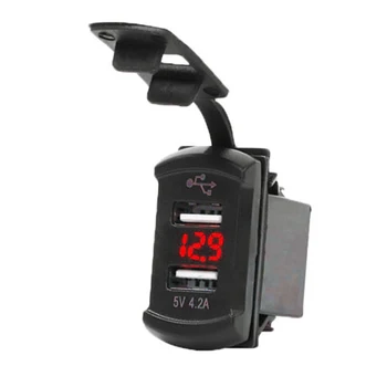 SOONHUA Dual USB Car charger Adapter Digital Display Cigarette Socket USB Chargers electric accessories 2019
SOONHUA Dual USB Car charger Adapter Digital Display Cigarette Socket USB Chargers electric accessories 2019
